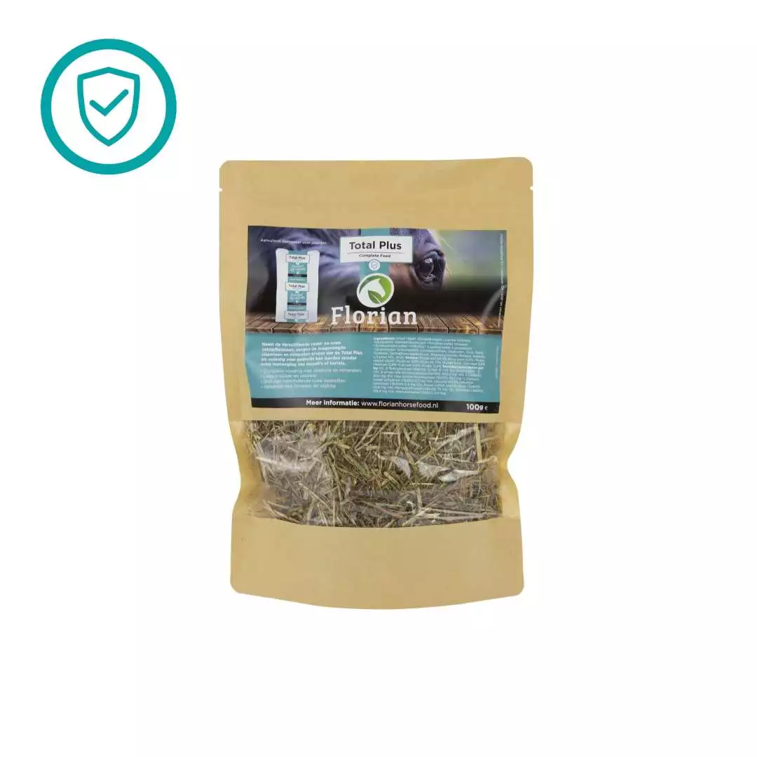 Florian Horsefood Total Plus sample ruwvoermix voor paarden.