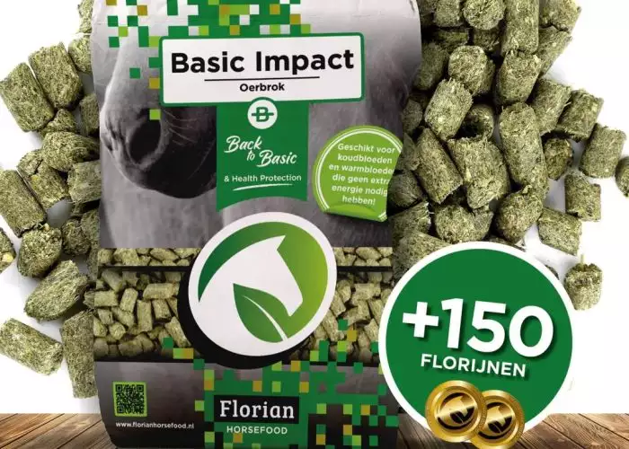 Florian Basic Impact Oerbrok, gezond en natuurlijk paardenvoer.