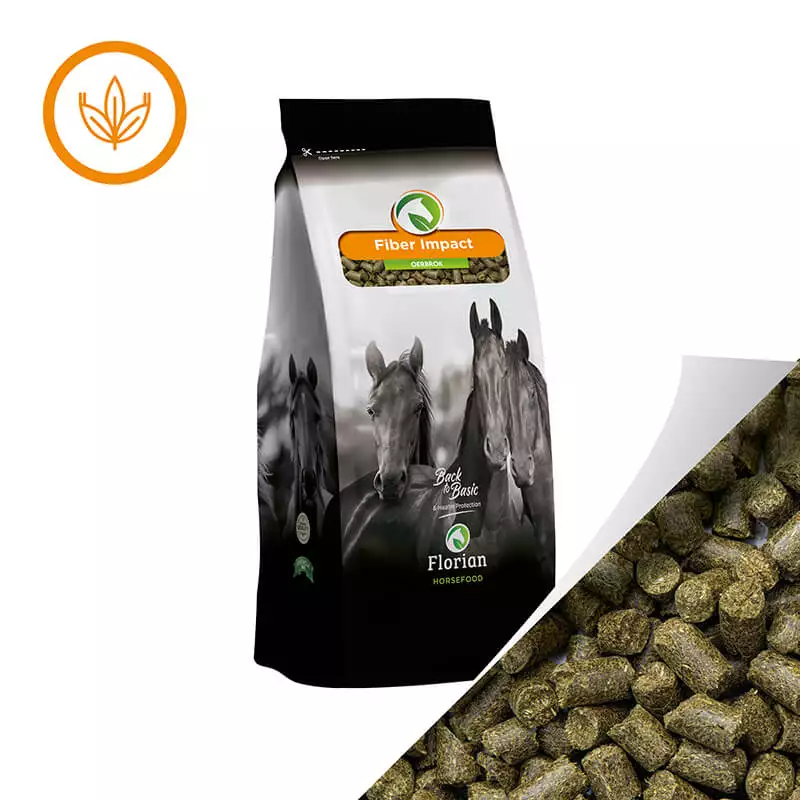 Florian Horsefood Fiber Impact Florian Horsefood Fiber Impact 20kg, natuurlijk ruwvoer voor paarden.