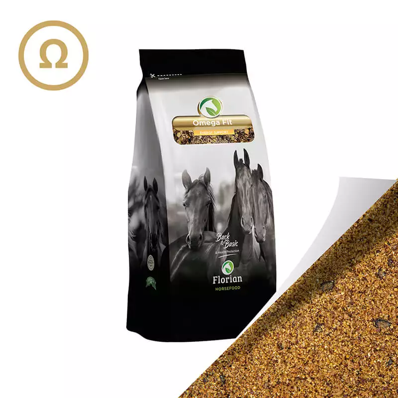 Florian Horsefood Omega Fit Florian Horsefood Omega Fit, natuurlijk paardenvoer voor gezonde voeding.