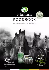 Florian Horsefood catalogus met paarden en producten, gezond ruwvoer en supplementen.